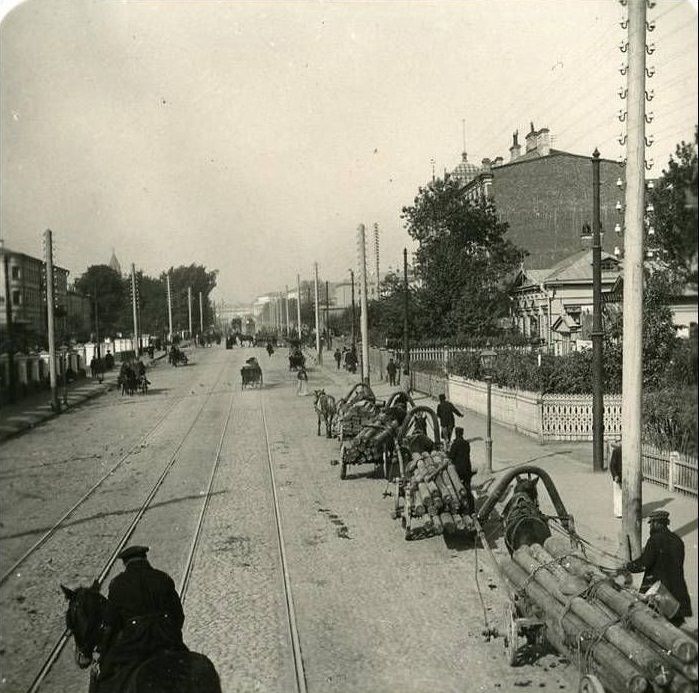 Москва. ул. Садовая улица. Фото начала 20 века